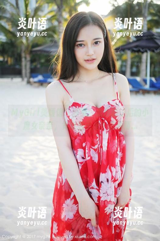 MyGirl美媛馆 - 原图：恶作剧过后的小魔女奈奈，竟敢当天使？这表情...